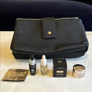 Lancome Skincare Set with Black Bag